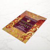 Invitation En Aluminium LuxGlitter Mariage indien Sikh Anand Karaj (Rotation)