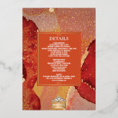 Invitation En Aluminium LuxGlitter Mariage indien Sikh Anand Karaj (Verso)