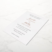 Invitation En Aluminium Lynnette Mariage traditionnel élégant (Rotation)