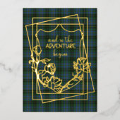 Invitation En Aluminium MacInnis Tartan Plaid Mariage (Recto)