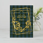Invitation En Aluminium MacInnis Tartan Plaid Mariage (Debout devant)