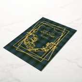 Invitation En Aluminium MacInnis Tartan Plaid Mariage (Rotation)
