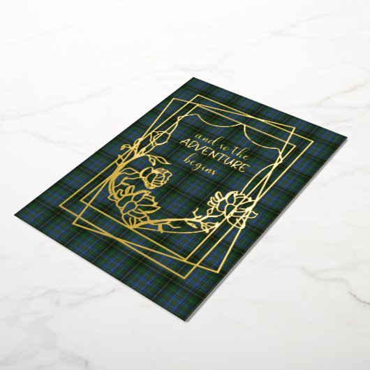 Invitation En Aluminium MacInnis Tartan Plaid Mariage (Rotation)