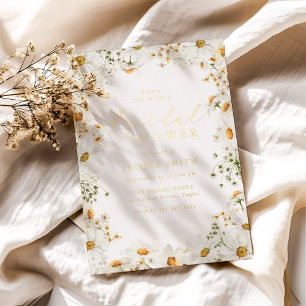 Invitation En Aluminium Magnifique floral de printemps pour une douche de