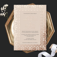 Magnifique Mariage Indien Orné Rose Dorée