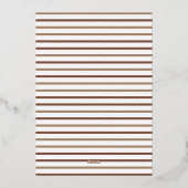 Invitation En Aluminium Magnifique Martini Espresso de remise de diplôme (Verso)