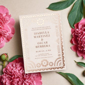 Invitation En Aluminium Magnifique Papel Picado Boda Mariage REAL