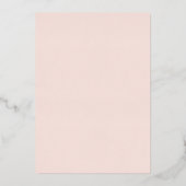 Invitation En Aluminium Magnolia rose et Hydrangea Dédication pour bébé (Verso)