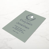 Invitation En Aluminium Maine State Silhouette Simple Destination Mariage (Rotation)