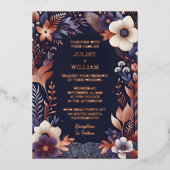 Invitation En Aluminium Maintenant budget pas cher extérieur élégant Maria (Recto)