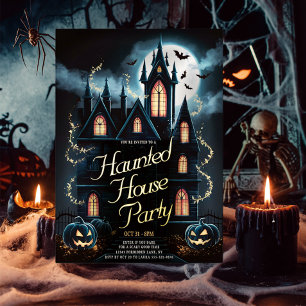 Invitation En Aluminium Maison Hantée Épouvantable Fête d'Halloween Person