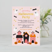 Invitation En Aluminium Maisons hantées mignonnes et effrayantes pour Hall (Debout devant)