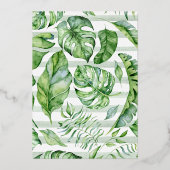 Invitation En Aluminium Maman et bébé Lion Cub Jungle Baby shower Gold (Verso)