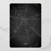 Invitation En Aluminium Mangez, buvez et soyez effrayant Halloween Party (Verso)