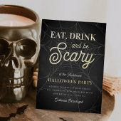 Invitation En Aluminium Mangez, buvez et soyez effrayant Halloween Party