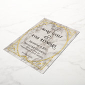 Invitation En Aluminium Marbre Art Nouveau (Rotation)