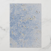 Invitation En Aluminium Marbre bleu et gris Mariage catholique monogramme (Verso)