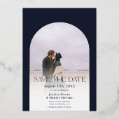 Invitation En Aluminium Marche marine moderne 4 photos mariage enregistrer (Verso)