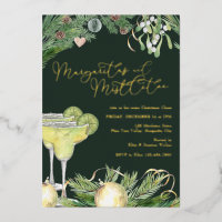 Margaritas et Mistletoe Cocktail Party Gold