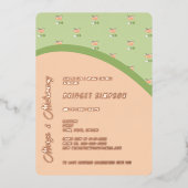 Invitation En Aluminium margs chic boho et douche matrimoniale (Recto)