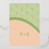 Invitation En Aluminium margs chic boho et douche matrimoniale (Verso)