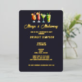 Invitation En Aluminium margs classiques et mariage Bachelorette Party (Debout devant)