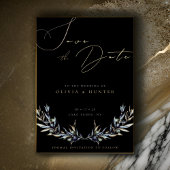 Invitation En Aluminium Mariage à la Branche d'Olivier Enregistrer la Date