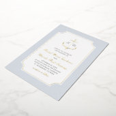 Invitation En Aluminium Mariage à l'Ancre Nautique (Rotation)