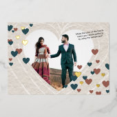 Invitation En Aluminium Mariage à thème de Saint Valentin, choisissez les  (Recto)