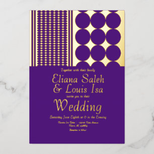 Invitation En Aluminium Mariage africain audacieux de la frontière Ankara 