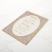 Invitation En Aluminium Mariage artistique islamique Mihrab persan (Rotation)