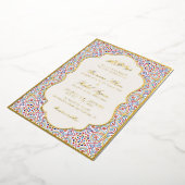 Invitation En Aluminium Mariage artistique islamique Mihrab persan (Rotation)