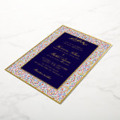 Invitation En Aluminium Mariage artistique islamique Mihrab persan (Rotation)