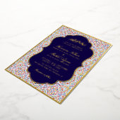 Invitation En Aluminium Mariage artistique islamique Mihrab persan (Rotation)