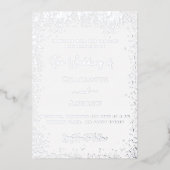 Invitation En Aluminium Mariage blanc (Recto)