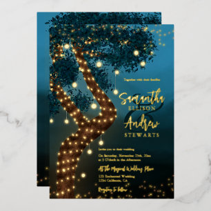 Invitation En Aluminium Mariage boho magique en forêt enchantée
