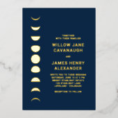 Invitation En Aluminium Mariage céleste (Recto)