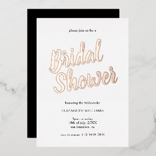 Invitation En Aluminium Mariage Chic et Élégant Rose Gold