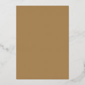 Invitation En Aluminium Mariage chinois en laiton beige Pampas (Verso)