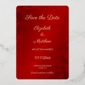 Invitation En Aluminium Mariage Chinois Enregistrer La Date (Verso)