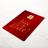 Invitation En Aluminium Mariage Chinois Enregistrer La Date (Rotation)