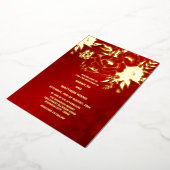 Invitation En Aluminium MARIAGE chinois Rose d'or BILINGUAL (Rotation)