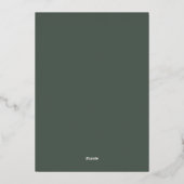 Invitation En Aluminium Mariage classique classique Delicate Sage Enregist (Verso)
