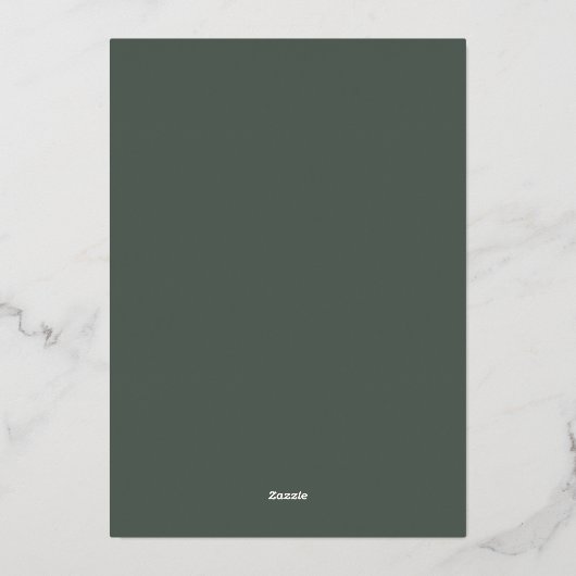 Invitation En Aluminium Mariage classique classique Delicate Sage Enregist (Verso)