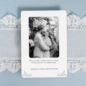 Invitation En Aluminium Mariage classique Enregistrer la date