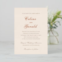 Mariage classique neutre de sable