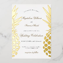 mariage d'ananas en feuille réelle