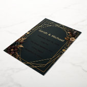 Invitation En Aluminium Mariage Dark Academia Boho (Rotation)