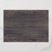 Invitation En Aluminium Mariage de automne Citrouille de Bourgogne rouge e (Verso)