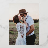 Invitation En Aluminium Mariage de cadre de couronne d'hiver moderne (Verso)